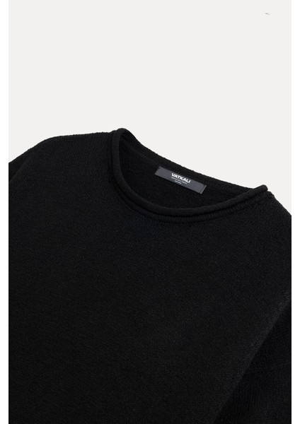 Bisiklet Yaka Oversize Triko T-Shirt