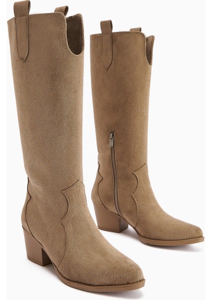 Frida Vizon Süet Western Kadın Çizme fiyatları