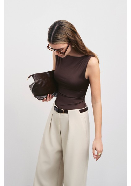 Kemerli Wide Leg Pantolon modelleri