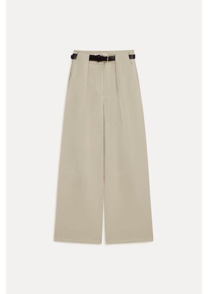 Kemerli Wide Leg Pantolon indirimleri