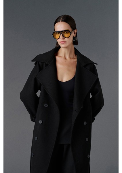 Apolet Detaylı Düğmeli Kaban fırsatları