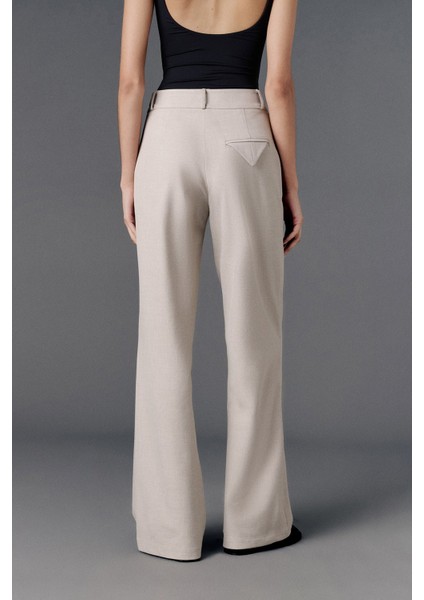 Yüksek Bel Straight Fit Pantolon