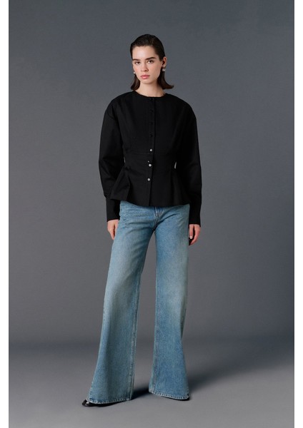 Bisiklet Yaka Bele Oturan Gömlek fiyatları