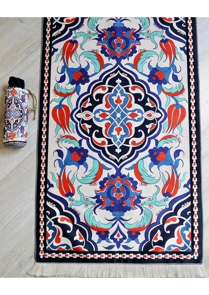 Lale Desenli Ipek Dokulu Keseli Seccade Çok Renkli indirimleri