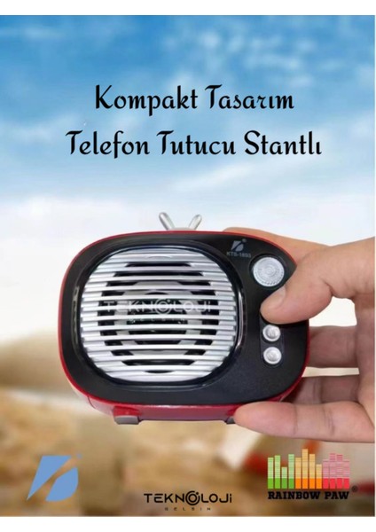 KTS-1693 Bluetooth Hoparlör Speaker Mini 5 Watt Taşınabilir Ses Bombası Sd Kart/fm Radyo/aux Grişli modelleri