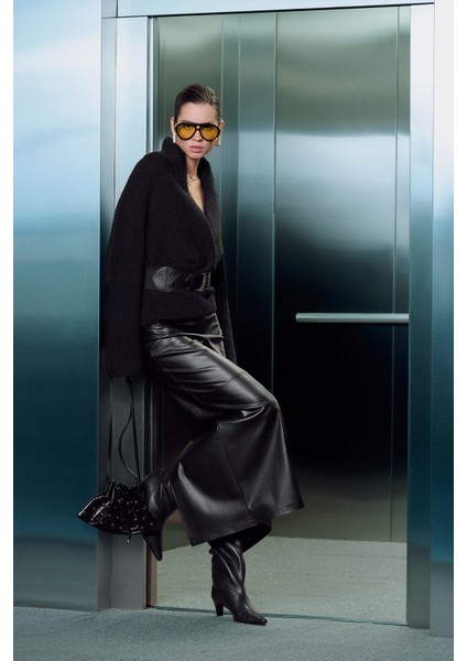 Şal Yaka Oversize Kazak fırsatları