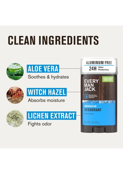 Mountain Air Alüminyumsuz Stick Deodorant 85GR fırsatları