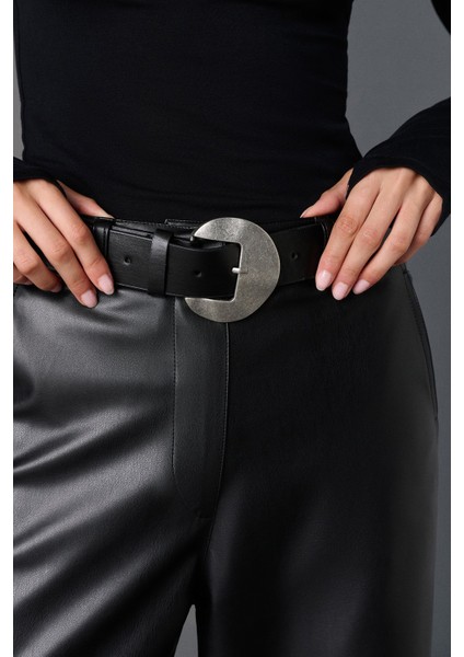 Yuvarlak Tokalı Deri Kemer fırsatları