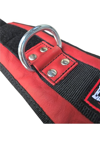 Fitness Hakiki Deri Ayak Bilek Kayışı Kırmızı Çift fırsatları