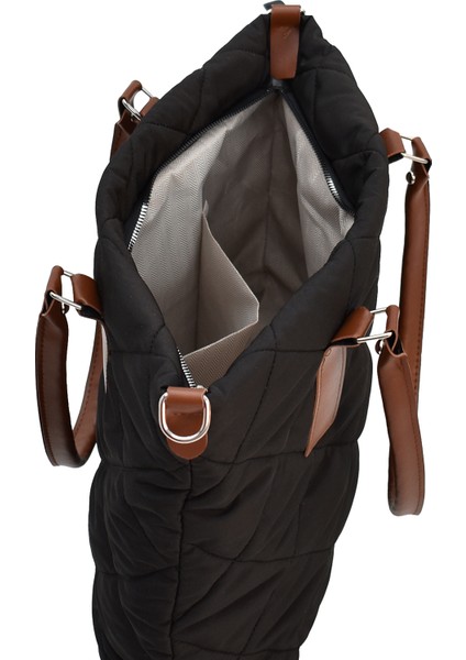 Puf Kapitone Dikişli Kadın Omuz Çantası – Günlük Kullanıma Uygun Modern Tasarım ELA09753 modelleri