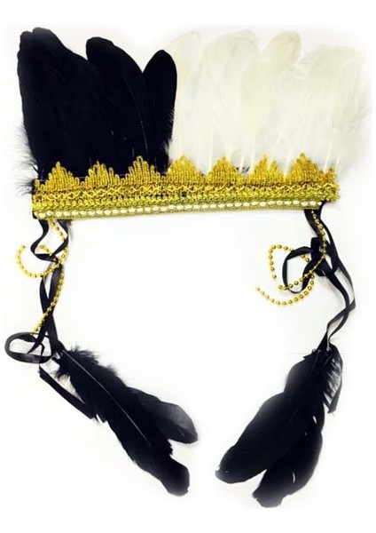 Kızılderili Tüylü Parti Başlığı