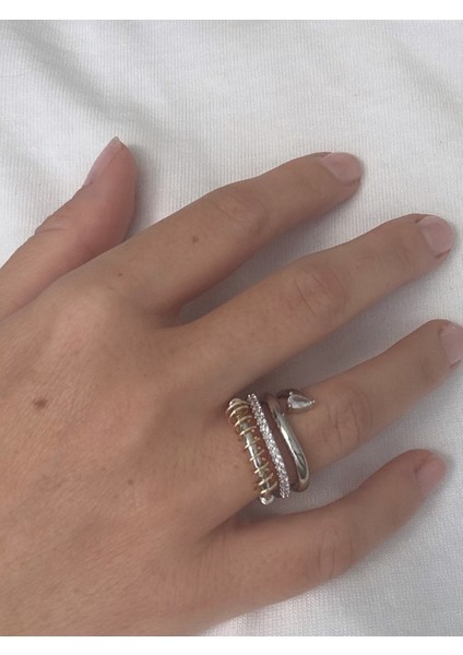 Özel Seri Tel Sarmal Taşlı Yüzük modelleri