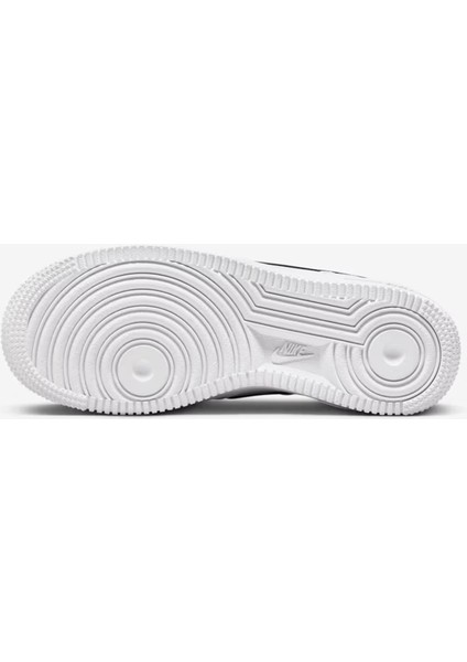 Air Force 1 Af1 Gs Leather Unisex Sneaker Swoosh Hakiki Deri Günlük Spor Ayakkabı Beyaz Siyah indirimleri