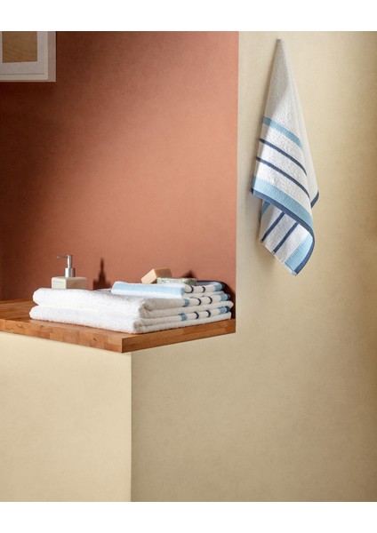 Gabriel Pamuklu Banyo Havlusu - Mavi - 80X150 cm fiyatları