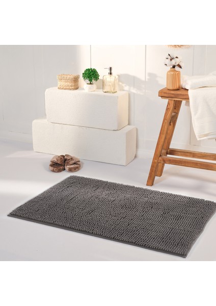 Soft Makarna Banyo Paspas Antrasit 60X100 cm