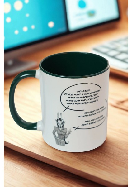 Yazılı Porselen Kupa – Mizahi Kadın Gücü Temalı Mesajlı Kupa indirimleri