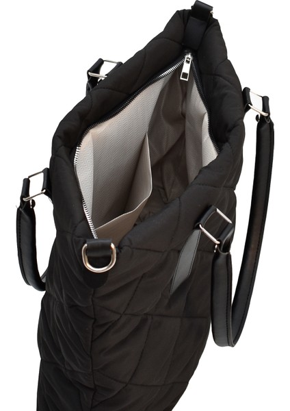 Puf Kapitone Dikişli Kadın Omuz Çantası – Günlük Kullanıma Uygun Modern Tasarım ELA09753 modelleri