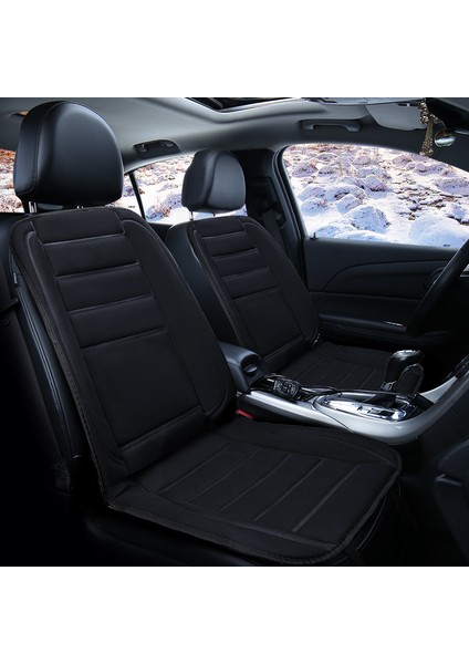 Isıtmalı Araç Koltuğu Minderi – Siyah, 12V, Kaymaz Tabanlı, Hızlı Isınma Özellikli
