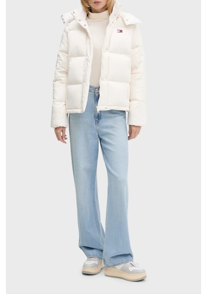 Kapitoneli Relaxed Fit Çıkarılabilir Kapüşonlu Şişme Mont Bayan Mont DW0DW21623 Ybh fiyatları