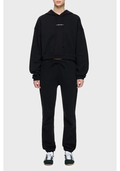 Pamuklu Regular Fit Kapüşonlu Yaka Logolu Sweat Bayan Sweat Lbnooscorfuhd fırsatları