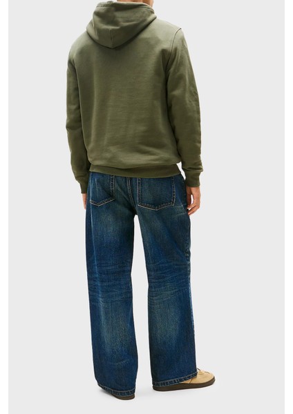 Logolu Pamuklu Regular Fit Kapüşonlu Sweat Erkek Sweat DM0DM20258 0h7 modelleri