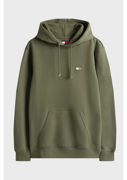 Logolu Pamuklu Regular Fit Kapüşonlu Sweat Erkek Sweat DM0DM20258 0h7 indirimleri