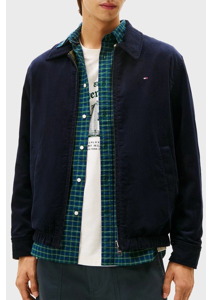 Pamuklu Regular Fit Çift Taraflı Kadife Ceket Erkek Ceket MW0MW40620 Dw5