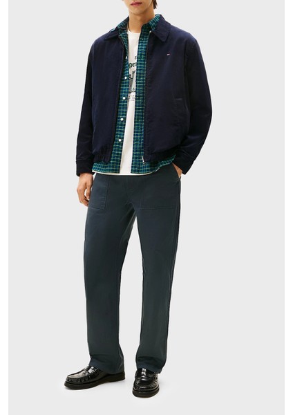 Pamuklu Regular Fit Çift Taraflı Kadife Ceket Erkek Ceket MW0MW40620 Dw5 fiyatları