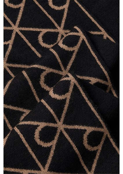 Logolu Yün ve Kaşmir Karışımlı Atkı LV04D8059GUB1 Erkek Atkı LV04D8059G Ub1 modelleri