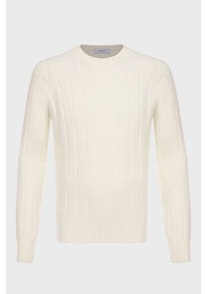 Yün ve Kaşmir Karışımlı Regular Fit Bisiklet Yaka Kazak Erkek Kazak 23135 19657 001 indirimleri