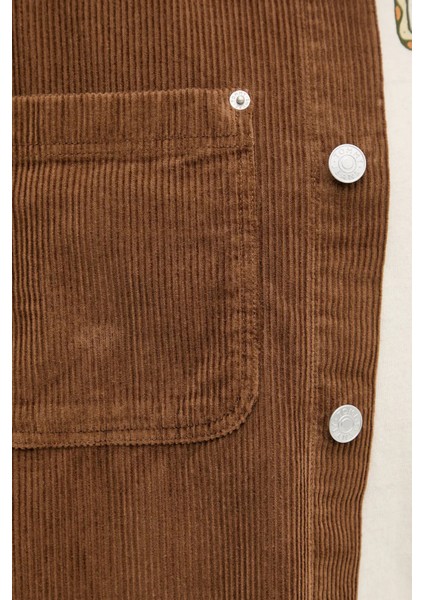 Pamuklu Loose Fit Uzun Kollu Kadife Gömlek Erkek Gömlek DM0DM22016 Gvp indirimleri