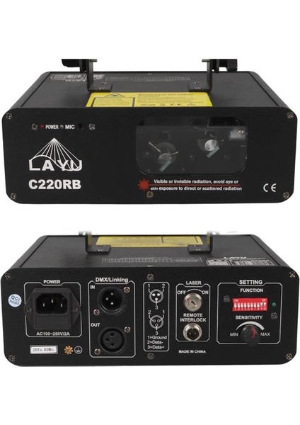 C220RB Kırmızı-Mavi Çift Renk Beam Efekt Lazeri modelleri