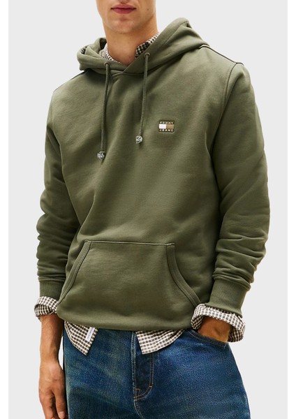 Logolu Pamuklu Regular Fit Kapüşonlu Sweat Erkek Sweat DM0DM20258 0h7