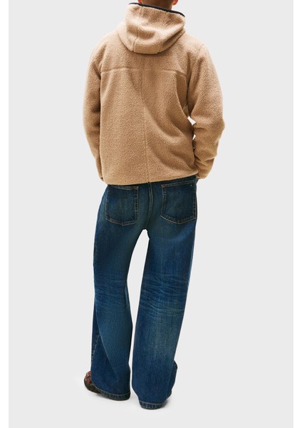 Regular Fit Kapüşonlu Fermuarlı Teddy Sweat Erkek Sweat DM0DM19224 Afe fiyatları