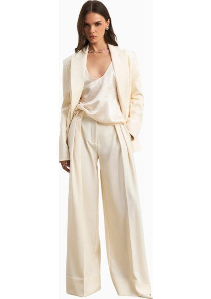 Dropped Waist Double Breasted Blaze Oversize Kadın Ceket