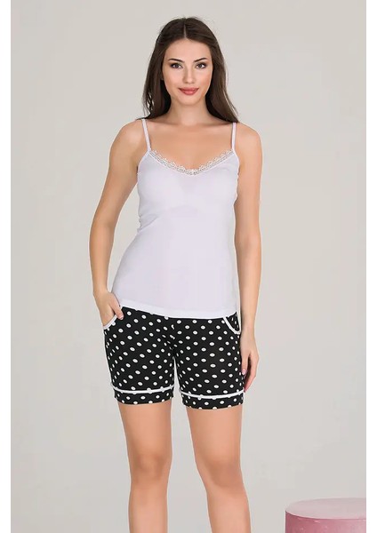 Lady Lingerie Puantiyeli 3 Lü Bayan Şort Pijama Takımı fiyatları