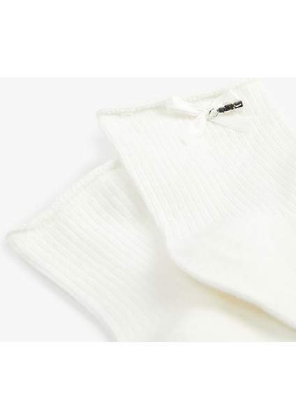 Pamuklu Fiyonklu Soket Çorap modelleri