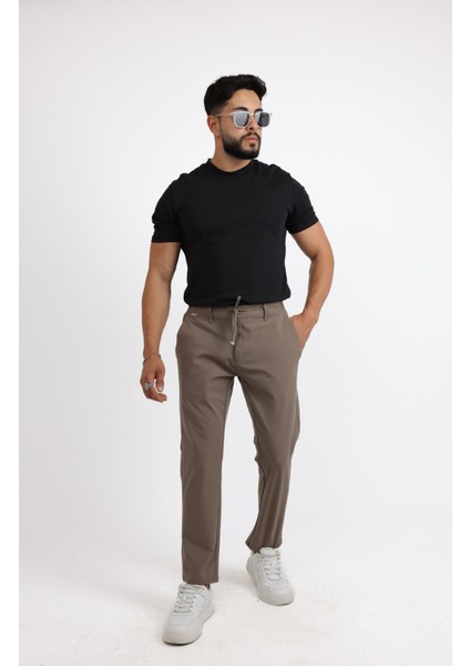 Relaxed Fit (Pilesiz) Lacivert Düz Jogger Pantolon