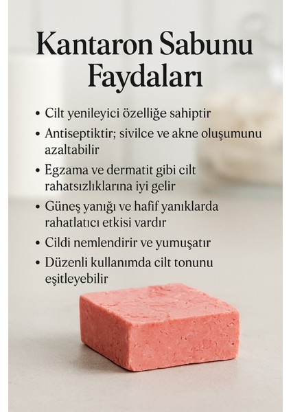 Kantaron Sabunu – Yaralı Ciltler Için Onarıcı & Antiseptik Bitkisel Sabun 110G fırsatları