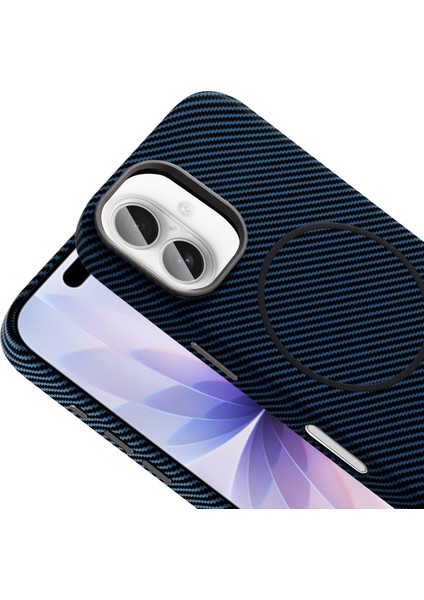 iPhone 17 Uyumlu Karbon Fiber Baskı Kaplamalı Magsafe Özellikli Patch Kılıf modelleri