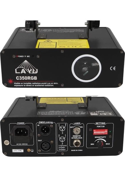 C350RGB 3 Renk Rgb Full Color Beam Efekt Lazeri modelleri