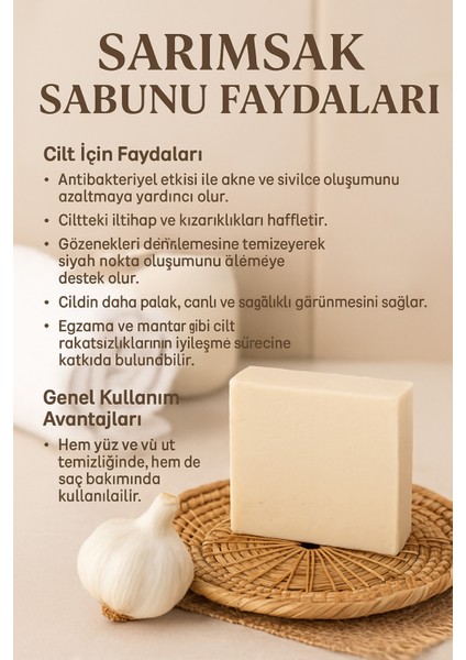 2 Adet Sarımsak Sabunu – Saç Dökülmesine Karşı Güçlendirici Sabun 110G fırsatları