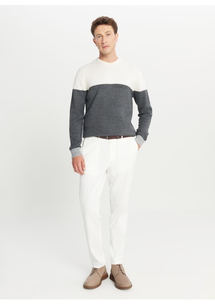 Bisiklet Yaka Standart Antrasit Melanj Erkek Kazak ACE049261480_AEK fiyatları