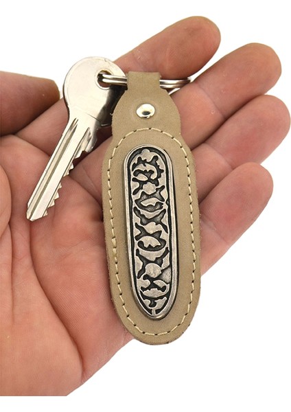 Kafkas Çerkes Desenli Anahtarlık Gerçek Deri modelleri