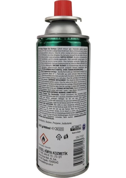 Pürmüz Gaz Yedek 400 ml (4887) modelleri