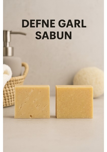 2 Adet Defne Garlı Sabun – & Cilt Yenileyici Doğal Sabun 110G