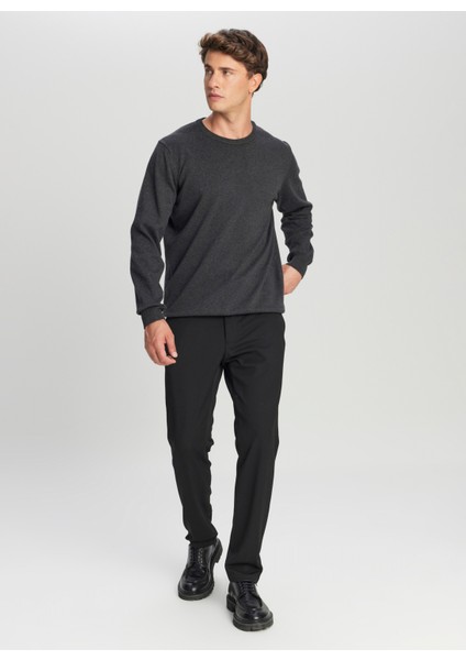 Bisiklet Yaka Standart Antrasit Melanj Erkek Kazak ACE043261432_ANM fiyatları