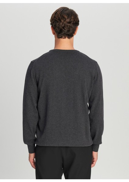 Bisiklet Yaka Standart Antrasit Melanj Erkek Kazak ACE043261432_ANM indirimleri