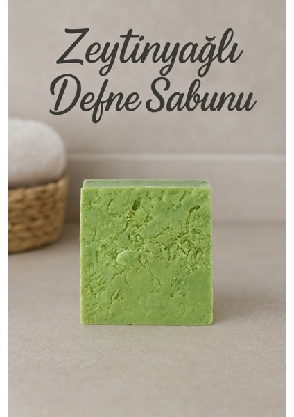 Zeytinyağlı Defne Sabunu – Cilt Besleyici & Saç Bakımına Uygun Doğal Sabun 110G