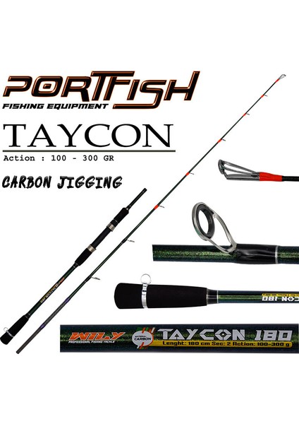 Taycon Jig Kamışı 180 cm 100-300 gr